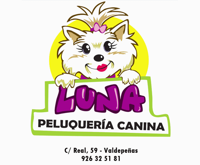 LOGO PELUQUERIA CANINA LUNA