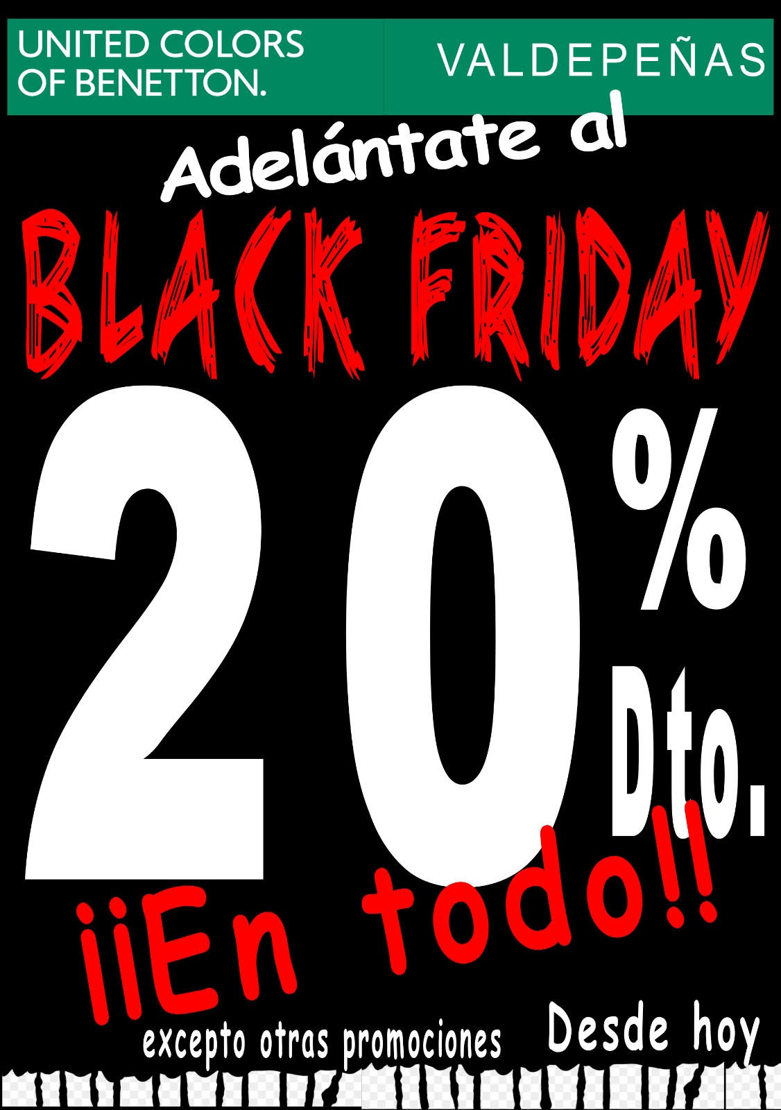 LOGO BENETTON BLACK FRIDAY 2018