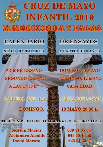 Cartel ensayos Cruz de Mayo 2019