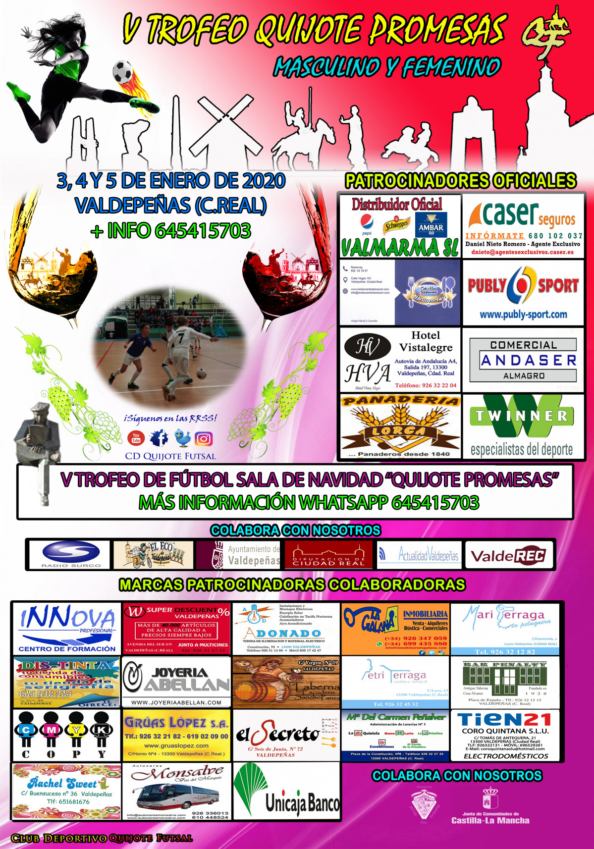 Cartel oficial V TROFEO QUIJOTE PROMESAS
