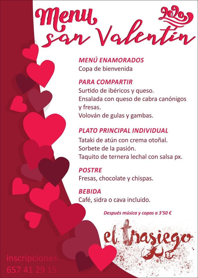 010220 VA MENU SAN VALENTIN EL TRASIEGO