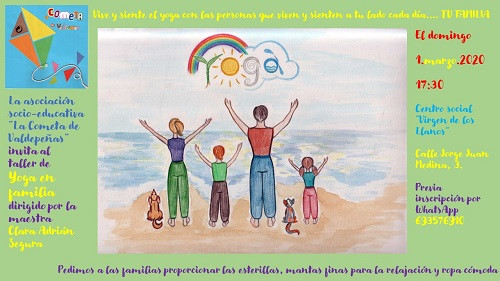 Yoga en familia cartel