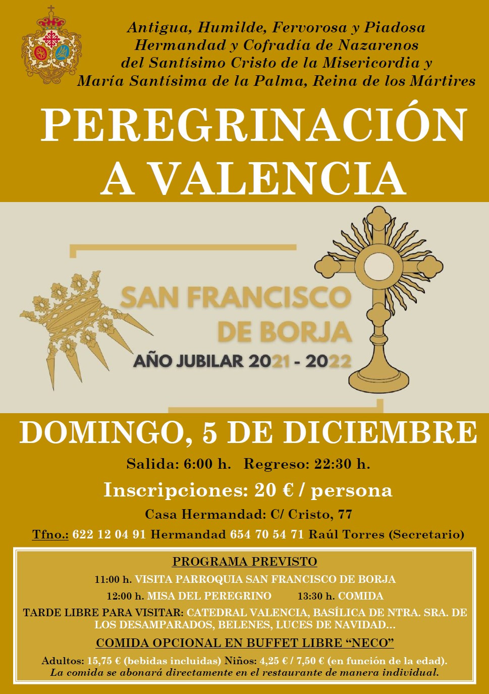 Cartel Peregrinaciu00f3n Valencia