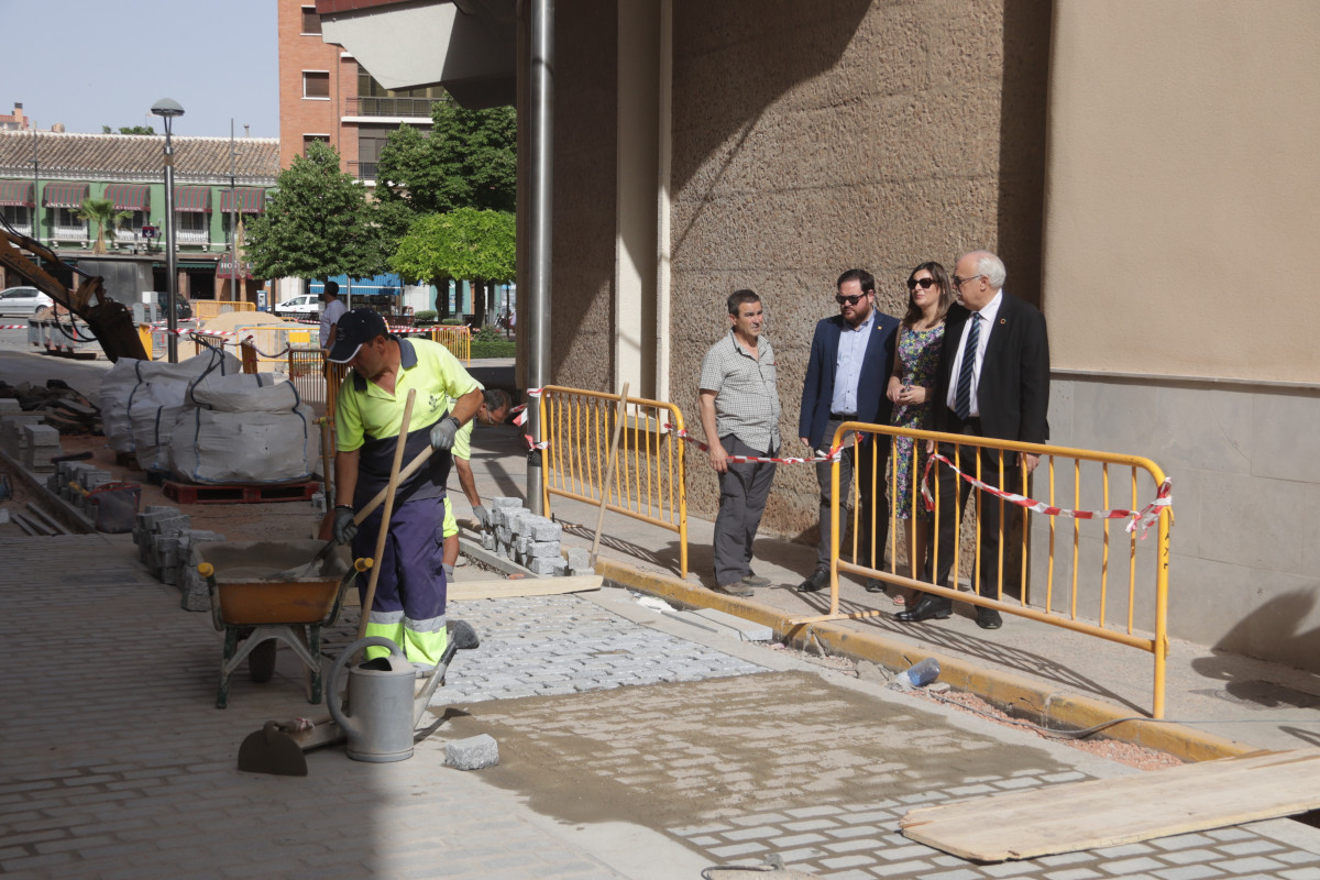 Visita a las obras de la zona del Gran Teatro (2)