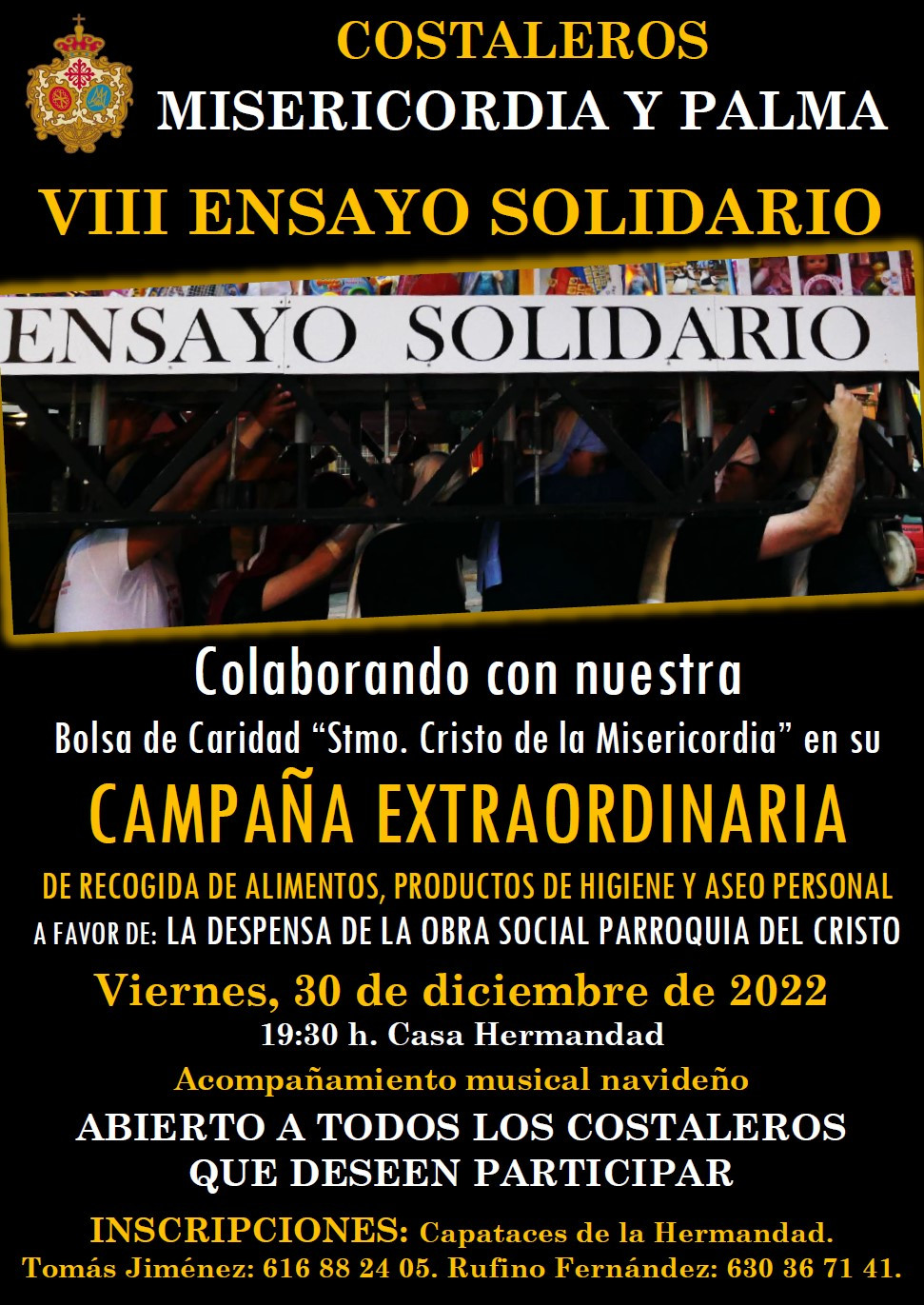 VIII Ensayo Solidario Costaleros Misericordia y Palma