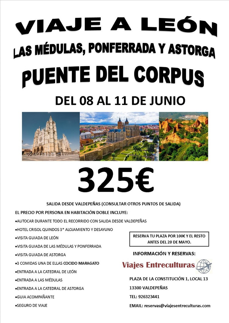 CARTEL VIAJE A LEON 