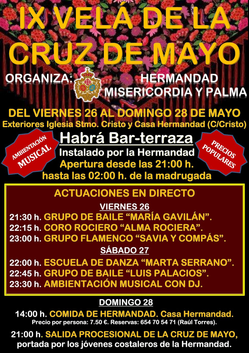 Cartel IX Velu00e1 de la Cruz de Mayo