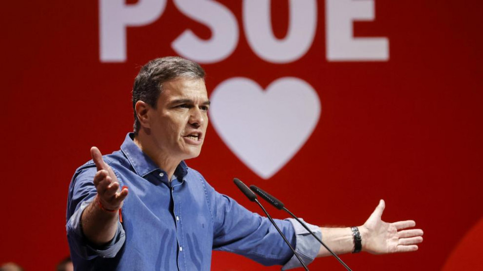 Pedro sanchez este sabado en un mitin en valencia.r d.2007 2288