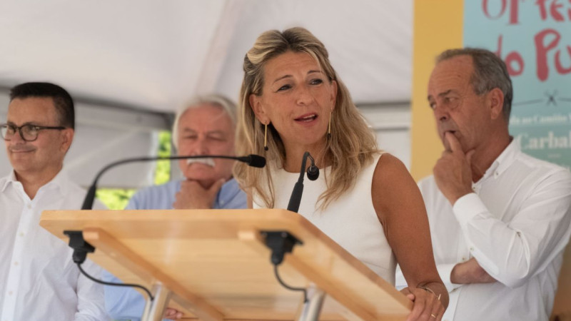 Yolanda diaz interviene durante la 61 fiesta del pulpo de carballino en o carballino ourense ep 4 800x450