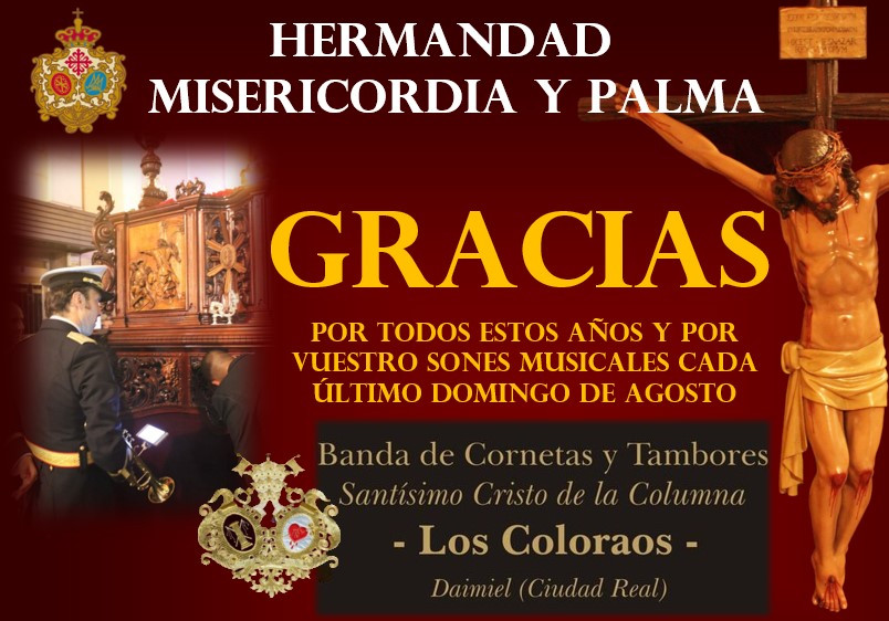 Agradecimiento Banda Los Coloraos Daimiel