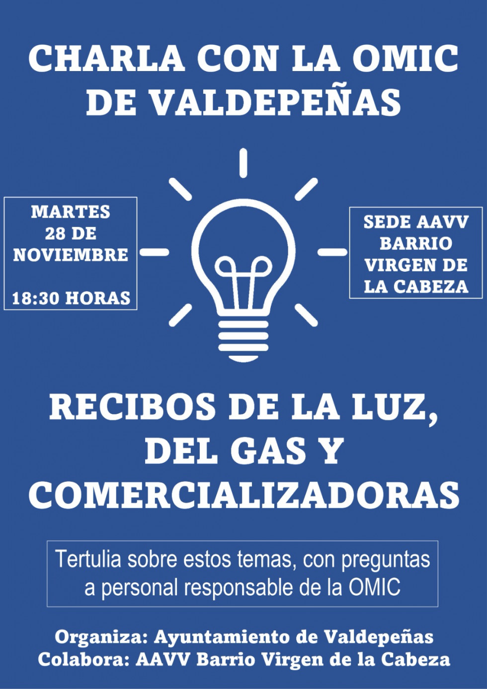 CHARLA OMIC. LUZ, GAS.  05 12 2023