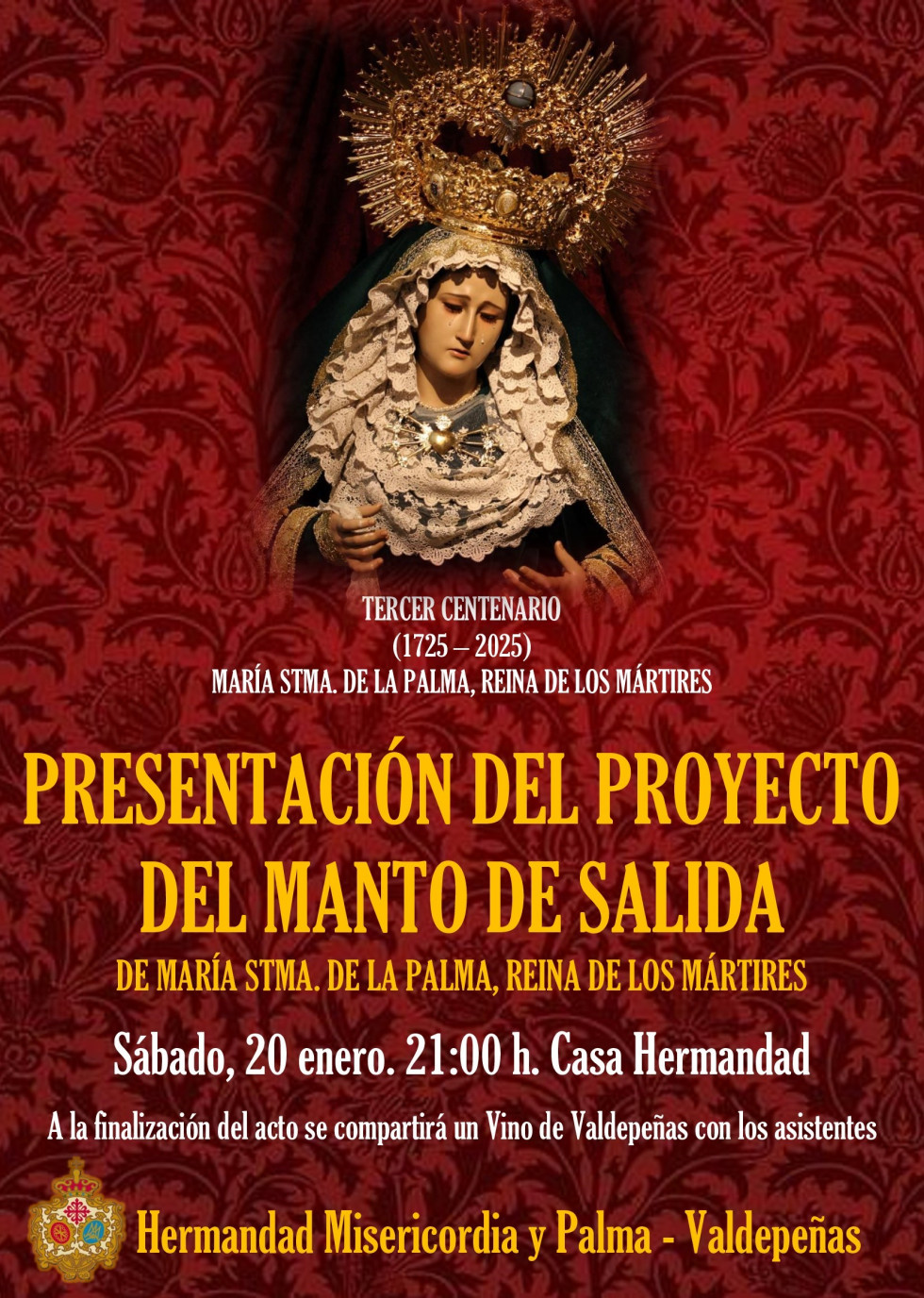 Cartel presentación proyecto manto Palma