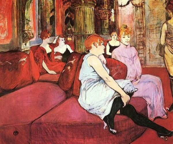 Lu00e1m. 1.Toulouse Lautrec. Salon de la rue des Moulins (1894)