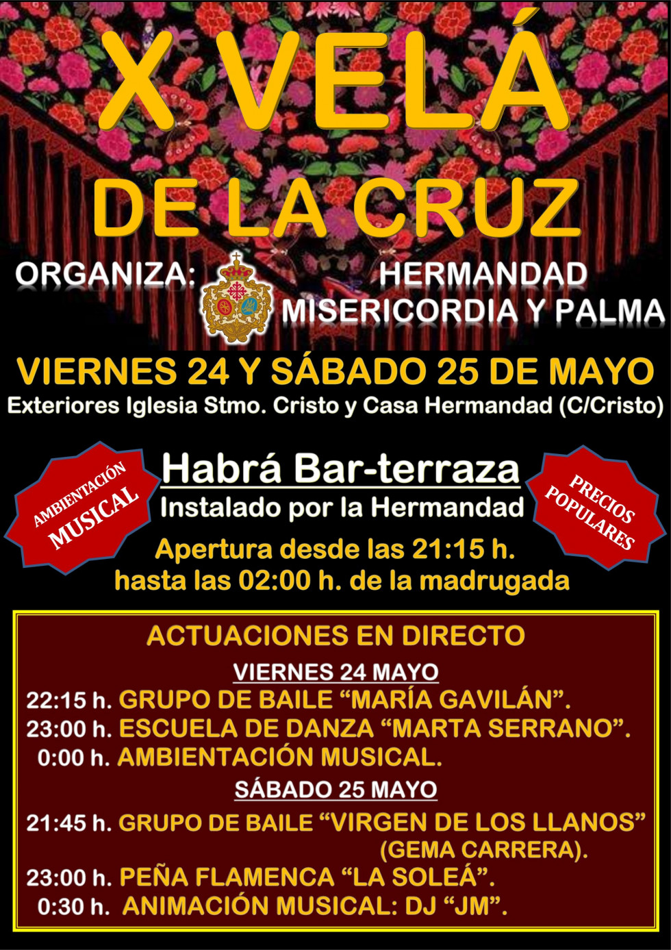 Cartel X Velá de la Cruz de Mayo
