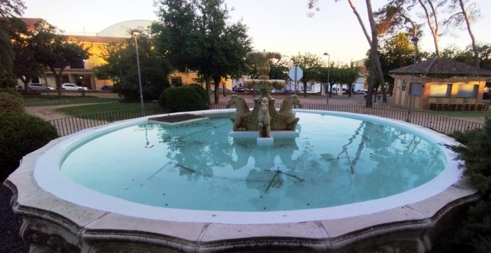 La pantalla se instalará cerca de la fuente central del parque