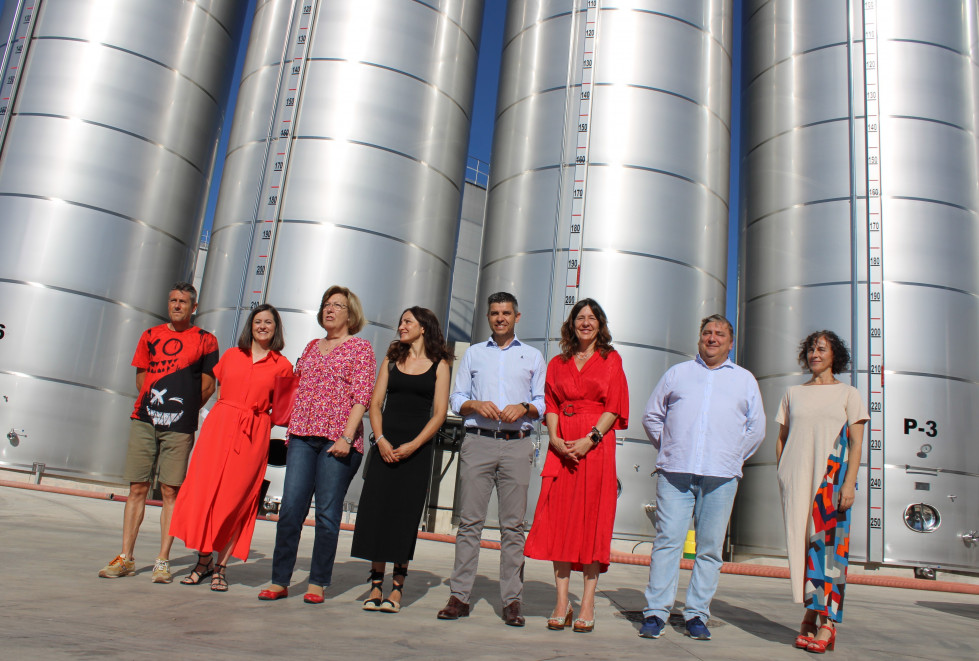 Blanca Fernández visita Bodegas Símbolo 1