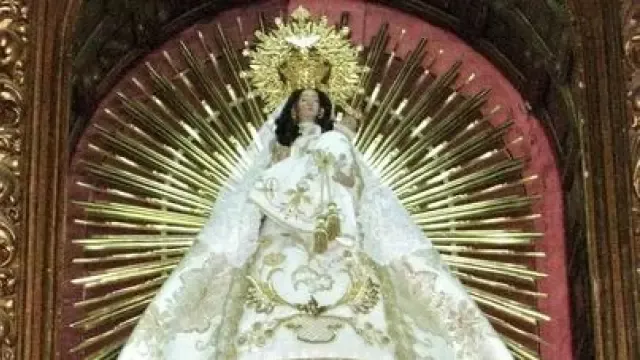 Imagen de archivo de la virgen de las virtudes patrona de santa cruz de mudela.r d.189 80