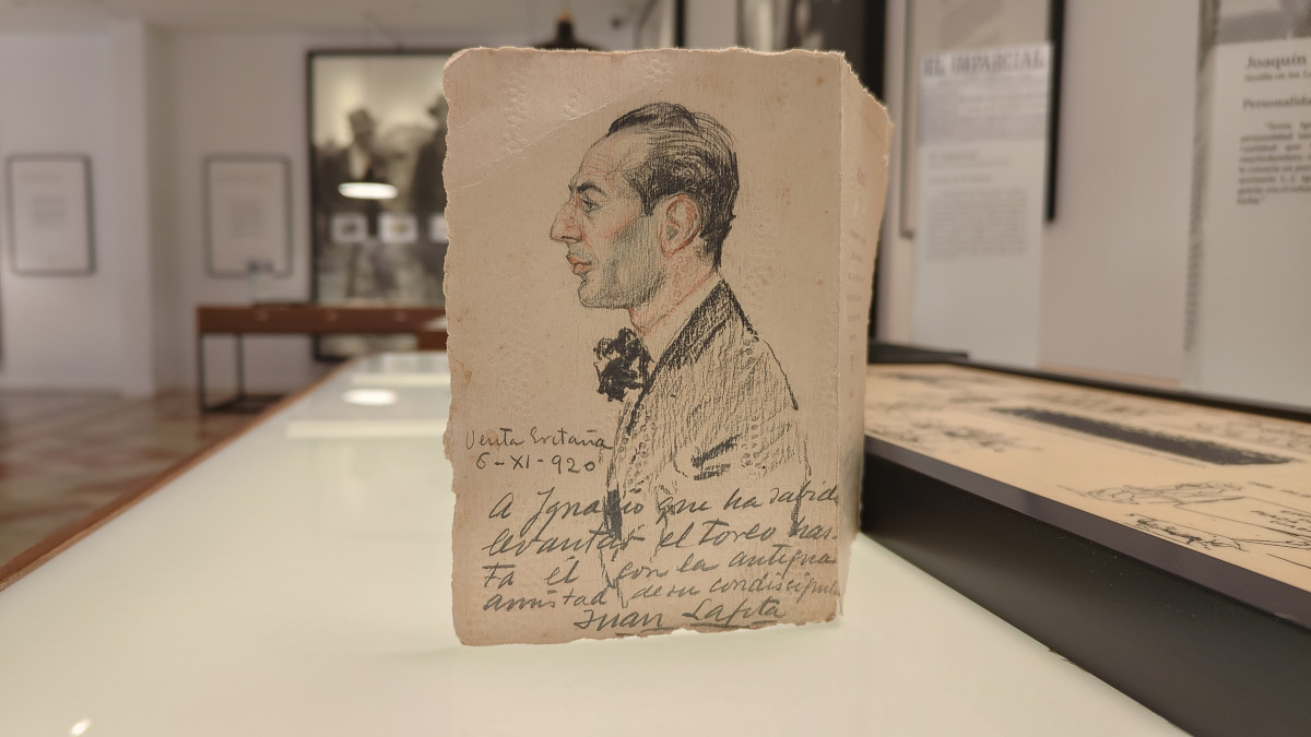 Dibujo de Ignacio Su00e1nchez Meju00edas expuesto en su Archivo Museo