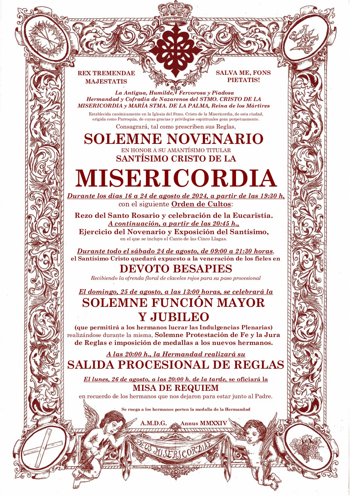 Orla Cultos Cristo agosto 2024