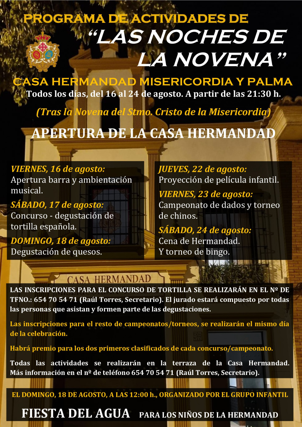 Cartel Las Noches de la Novena 2024