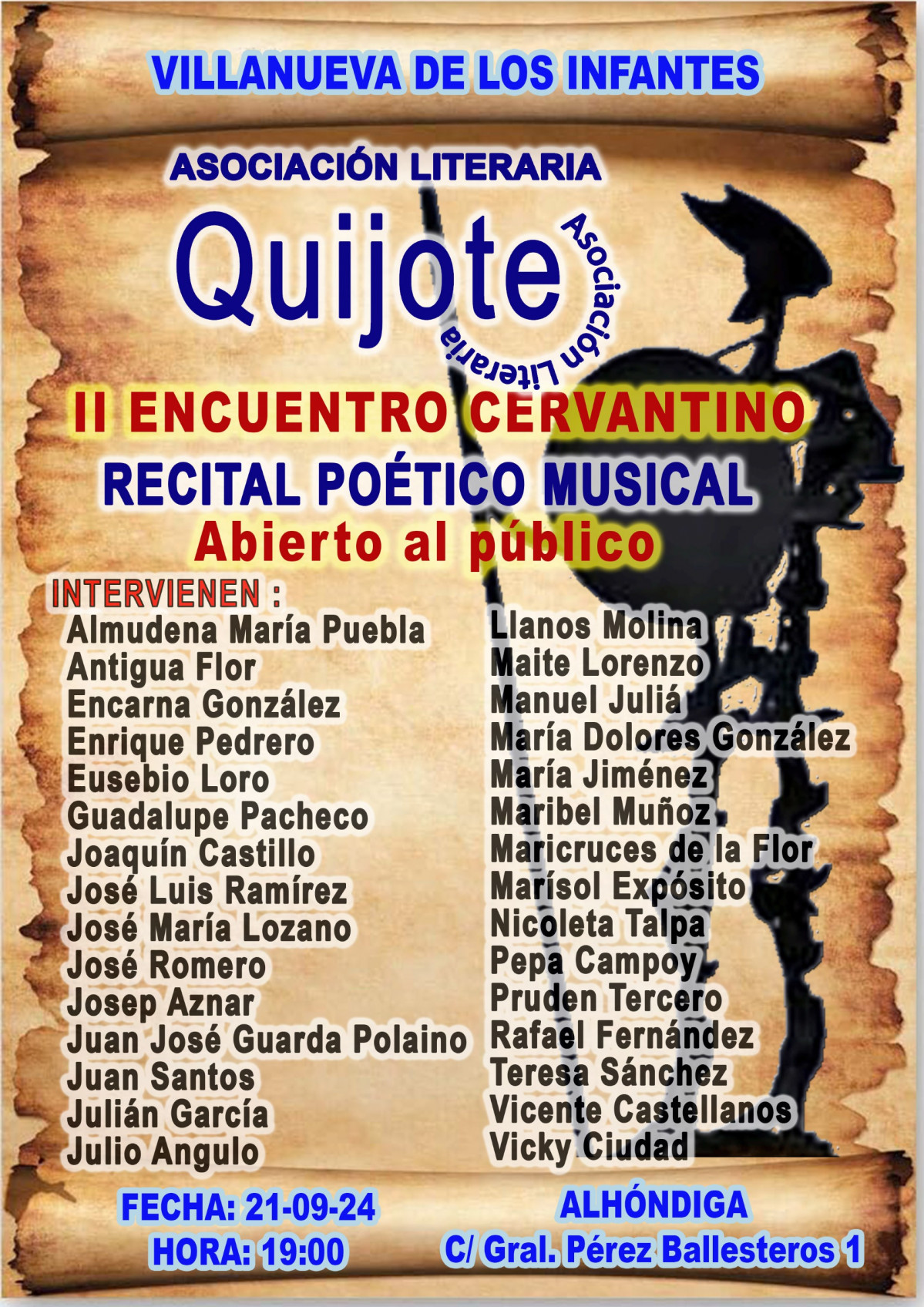 CARTEL PARTICIPANTE Encuentro Cervantino 