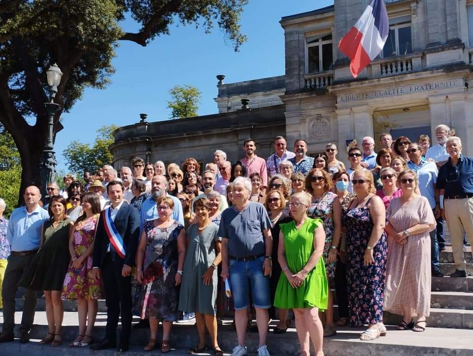 Valdepeñeros y coñaquenses en la última visita a Coñac