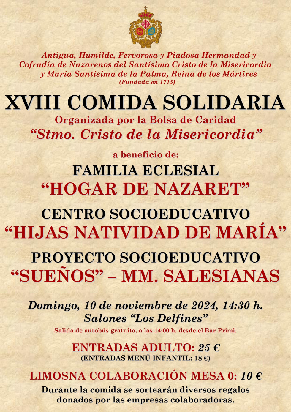 Cartel XVIII Comida Solidaria Bolsa de Caridad (1)
