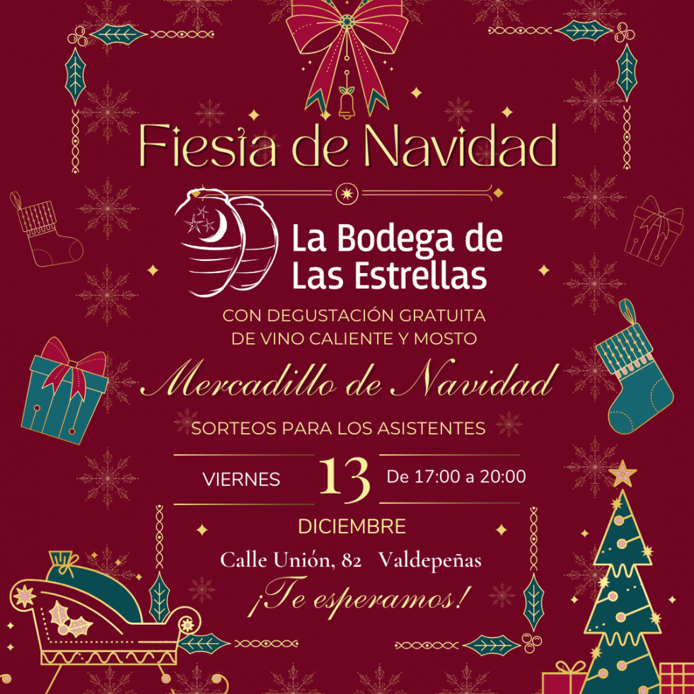 Fiesta Navidad La Bodega de las Estrellas (Post de Instagram)