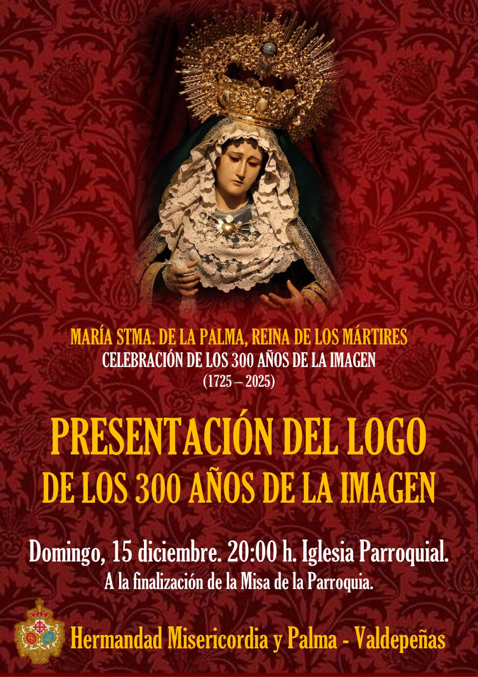 Cartel presentación logo 300 aniversario Virgen (1)