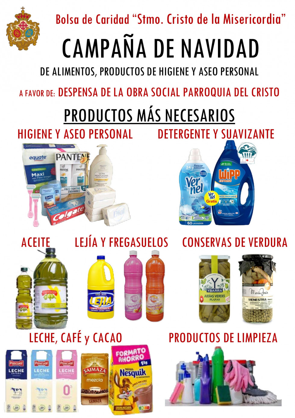 Octavillas Campaña Navidad recogida alimentos 2024