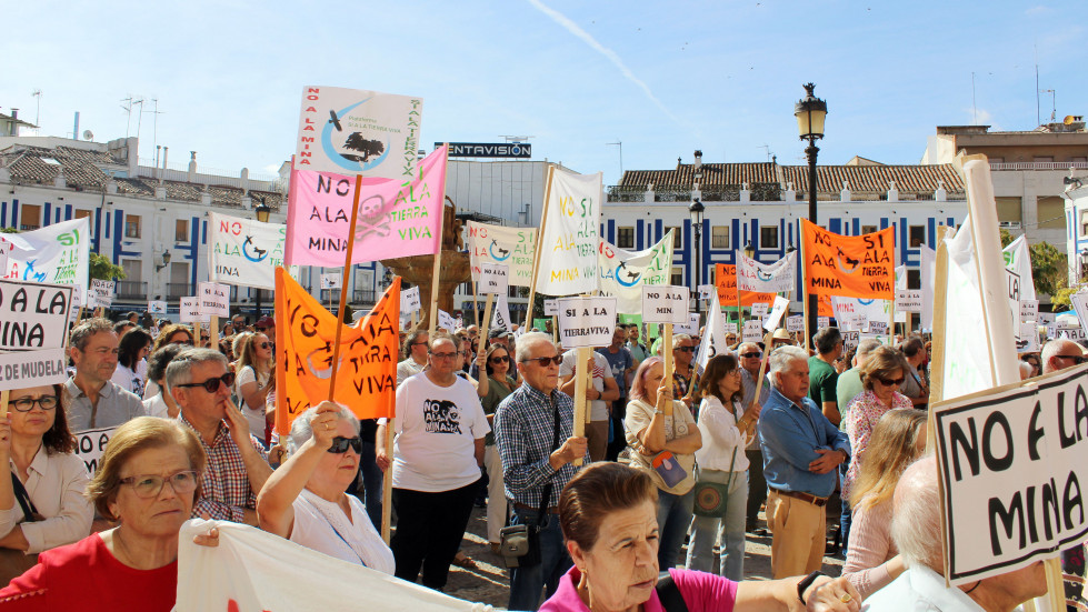 Manifestación contra la minería de tierras raras en Valdepeñas