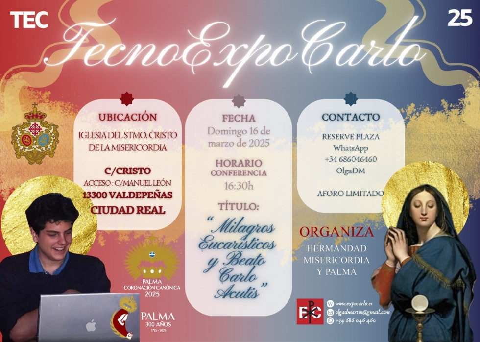 Cartel Exposición Carlo Acutis
