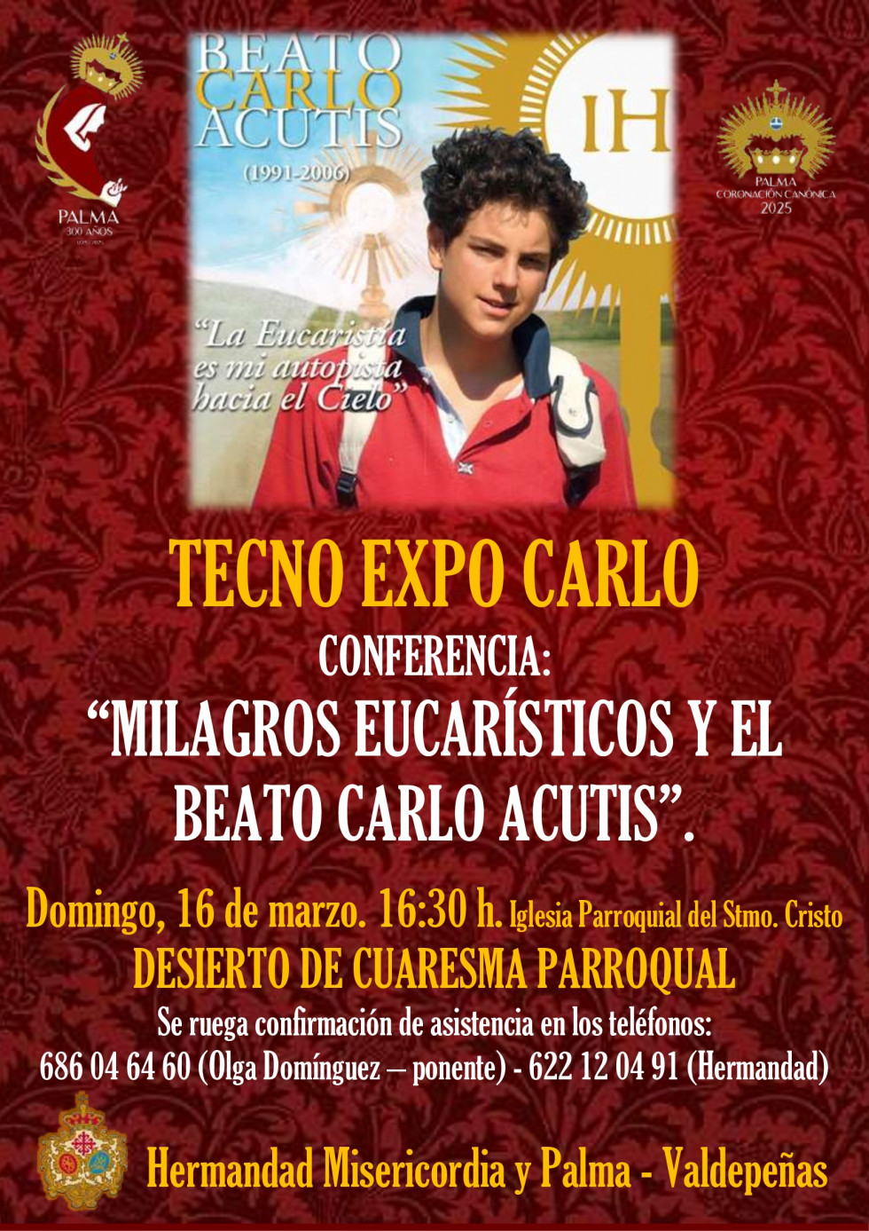 Cartel TecnoExpoCarlo Conferencia 16 de marzo