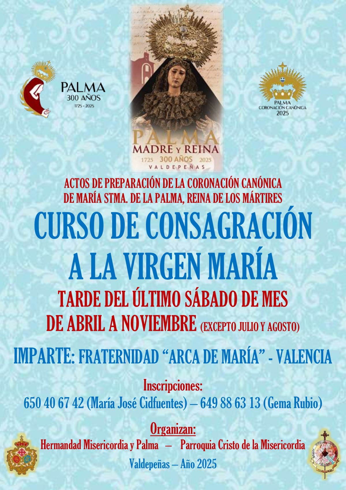 Cartel Consagraciu00f3n Virgen
