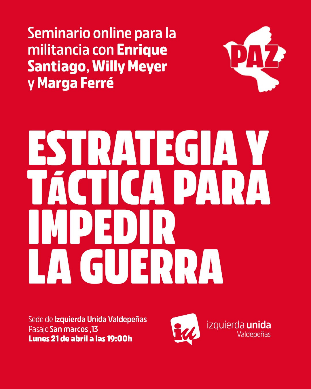 Estrategia para impedir la guerra
