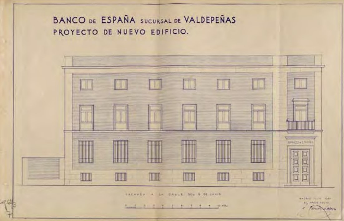 1. Plano fachada Banco Espau00f1a