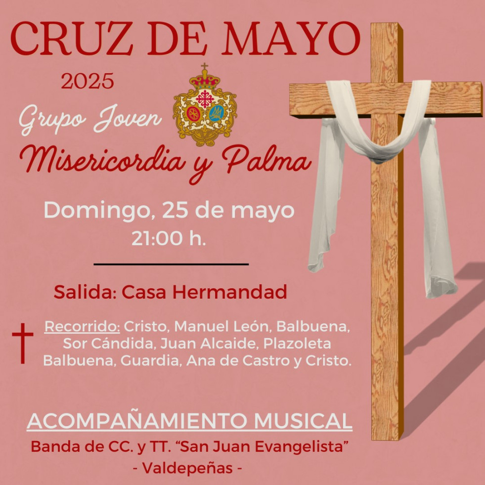 Cartel Salida Cruz de Mayo 2025