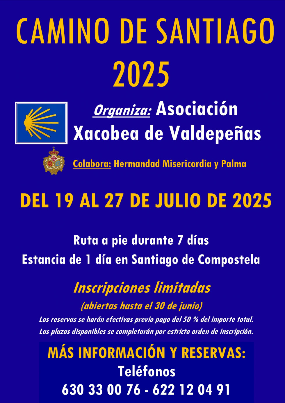 Cartel Camino Santiago 2025