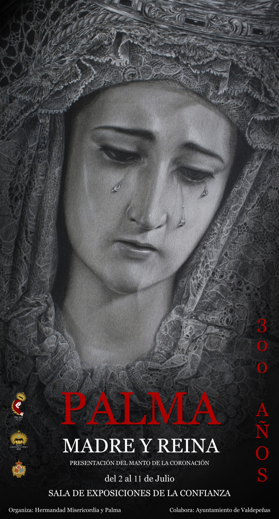 Cartel Exposición RRSS Palma, Madre y Reina, 300 años