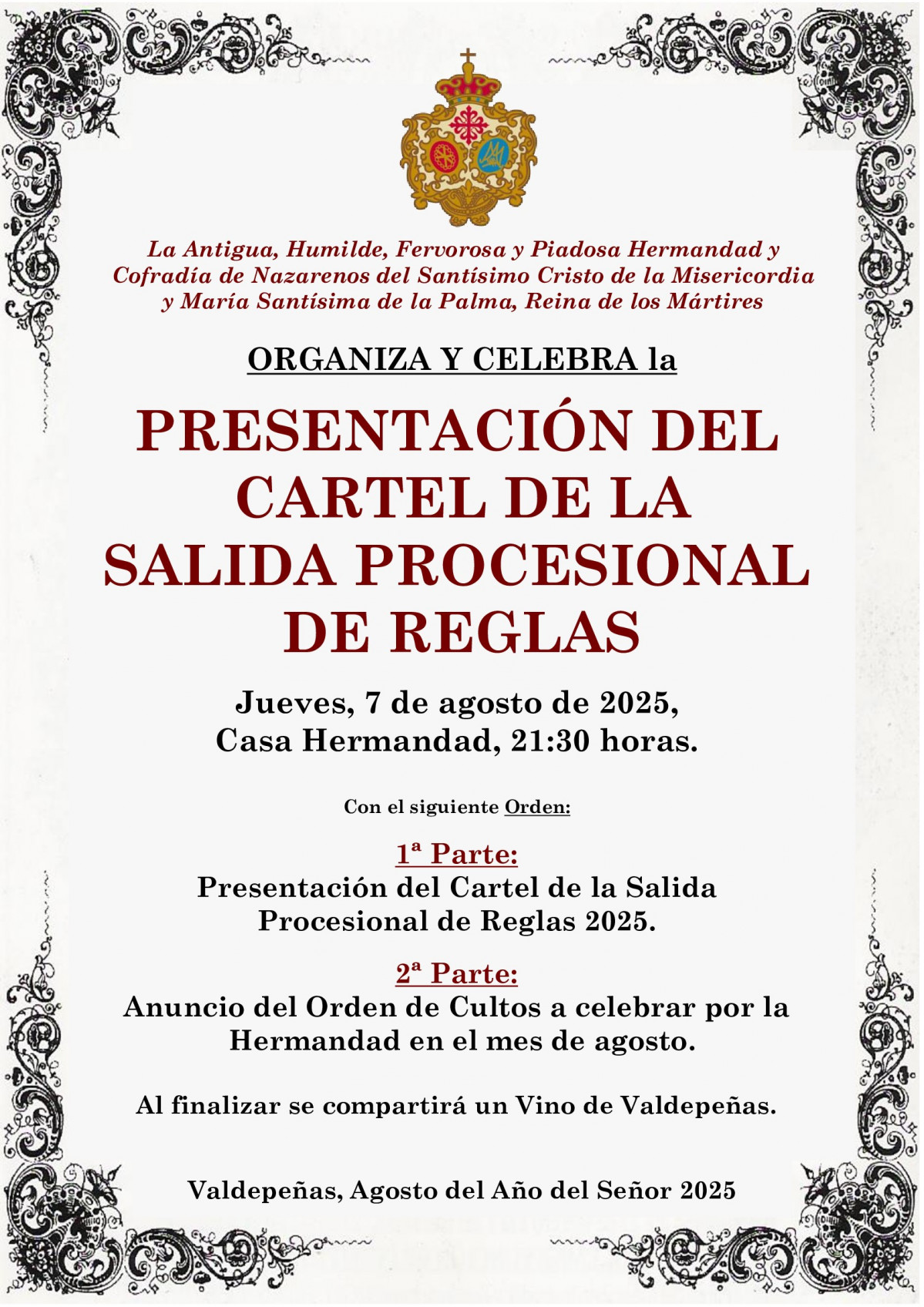 Cartel Presentaciu00f3n Salida de Reglas 2025