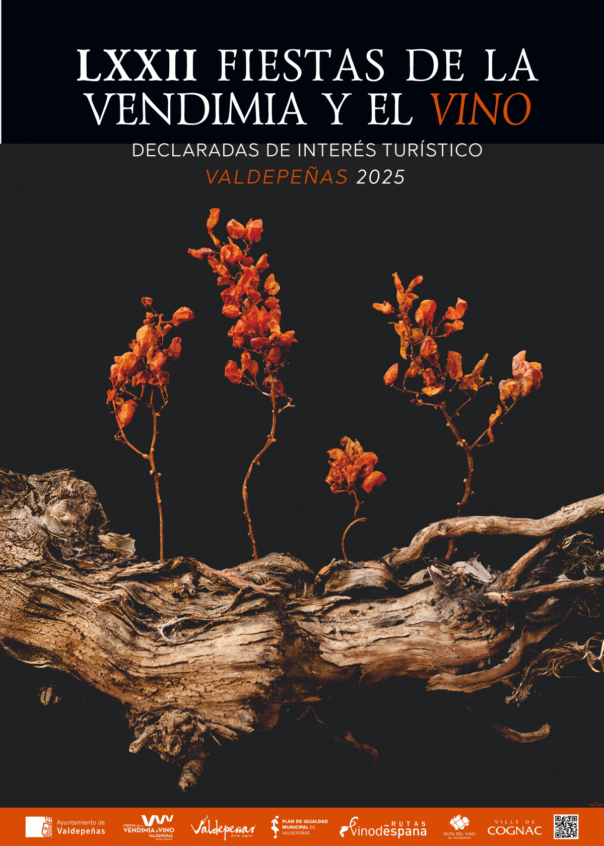 CARTEL FIESTAS DE LA VENDIMIA Y EL VINO 2025 VALDEPEu00d1AS
